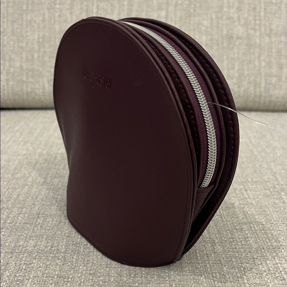 Lune + Aster Burgundy Cosmetic Bag